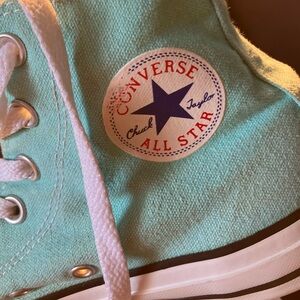 C onverse Unisex Chuck Taylor All Star High top Teal women’s size 6
